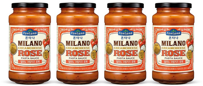 폰타나 토마토&로제파스타소스 600g x 4 (로제 x 4), 4개