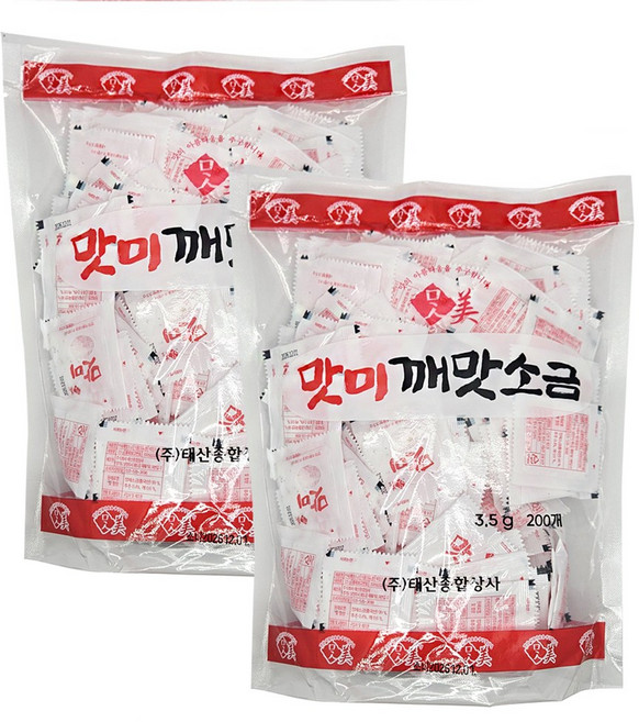 태산 맛미 깨맛소금 치킨순대소금, 3.5g, 400개