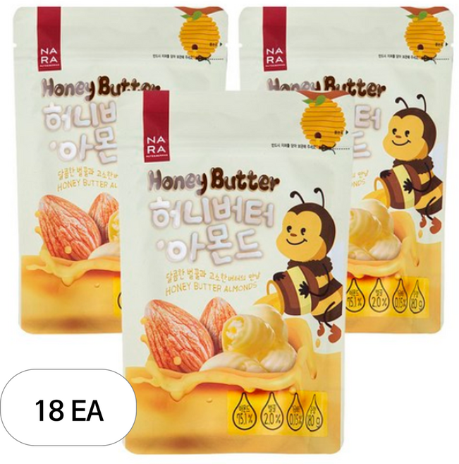 넛츠앤베리스 나라 허니버터 아몬드, 18개