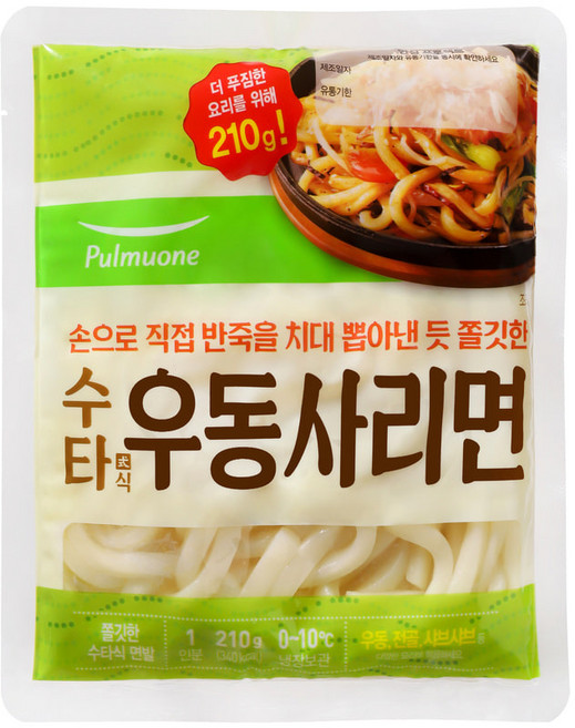 풀무원 수타우동사리면 210g, 10개