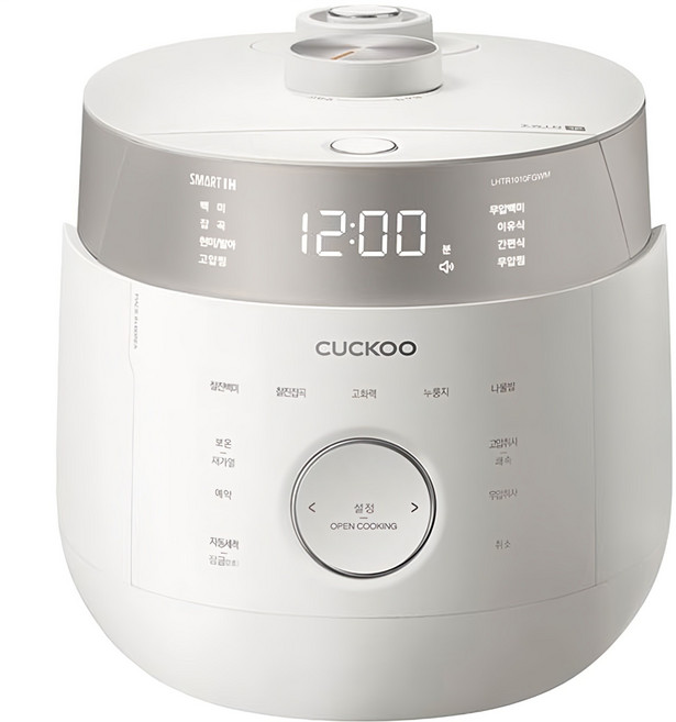 쿠쿠 트윈프레셔 마스터셰프 IH 전기압력밥솥 10인용, CRP-LHTR1010FGWM, 그레이스화이트