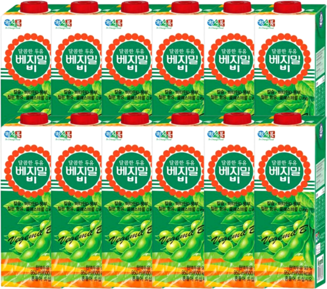 베지밀 B 달콤한맛 (950mlx12팩), 950ml, 12개
