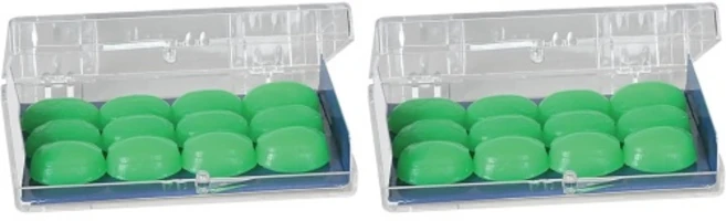 Flents Protechs Seal-Rite 실리콘 성형형 귀마개 (수영장 바다 수상 스포츠용 색상은 다를 수 있음 - 네온 핑크 그린 오렌지 6쌍 BPA 프리, Green, 6 pair (Pack of 2) - 쿠팡