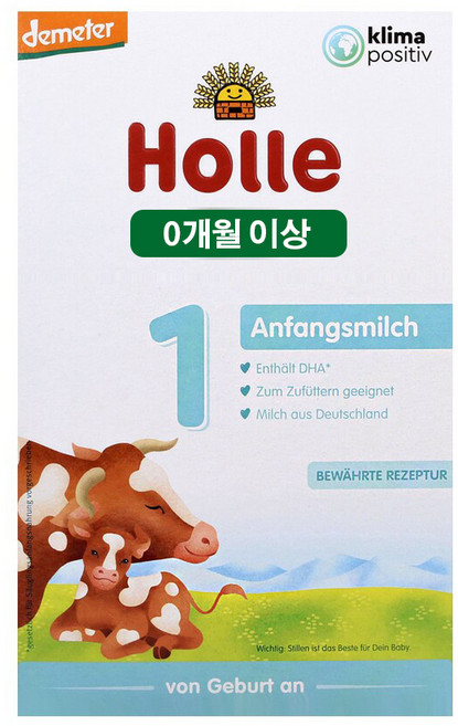 홀레 독일내수용 유기농 분유 1단계 400g, 1개