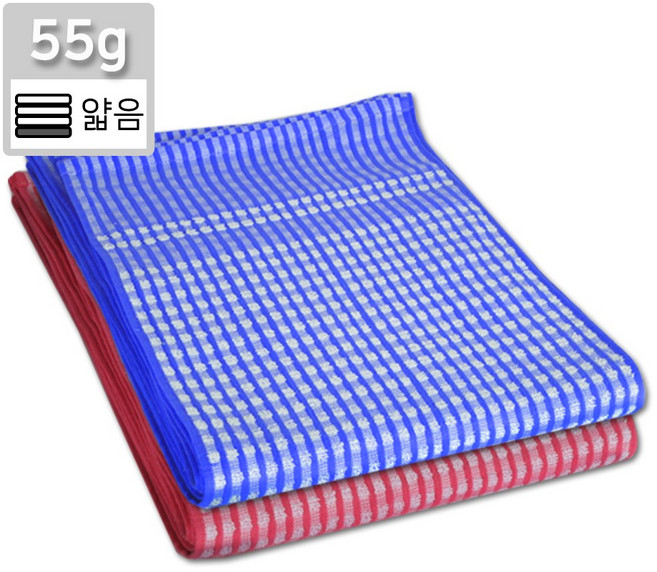 55곰보 사우나(30x80cm 55g) 업소용 순면 수건 타올 사우나 찜질방 목욕탕 이발소 헬스 휘트니스 목욕수건, 빨강, 1개