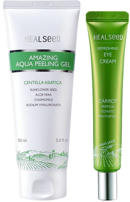 얼굴각질제거 수분보습 필링젤 +눈가보습 아이크림 2종 세트 힐시드, 필링젤 +아이크림1개 세트, 1개, 150ml