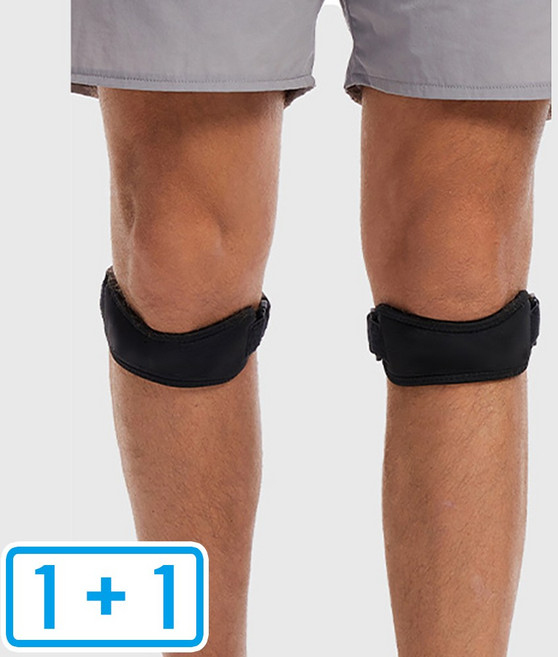 1+1 무릎보호대 슬개골 슬개건 러닝 헬스 등산 아대 남성 여성 2개 세트, 1세트