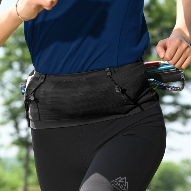 오니지 플립벨트 러닝벨트 등산 보조가방 클라우드 H16, 블랙, 1개