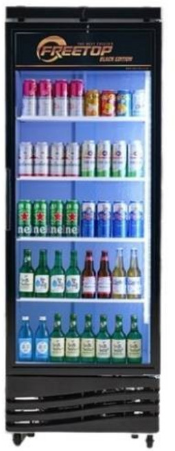 프리탑 FT-470R 업소용 맥주 소주 음료수 쇼케이스 냉장고 (색상선택가능), FT-470RB(전면블랙)