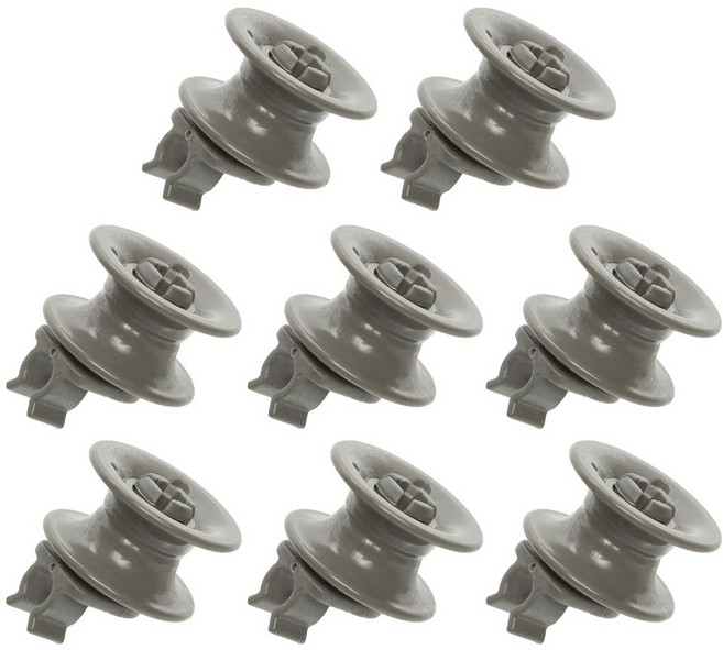 4/8Pcs 4581DD3002A 식기 세척기 상부 랙 휠 접시형 롤러 어셈블리 교체 부품 4581DD3002A AP4437685, 8pcs, 1개