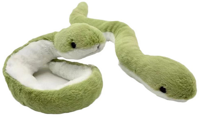 모든 와이어 뱀인형 아기뱀 애착인형 이색선물 장난감 쓸데없는선물 뱀띠, 1개, 카키, 37cm