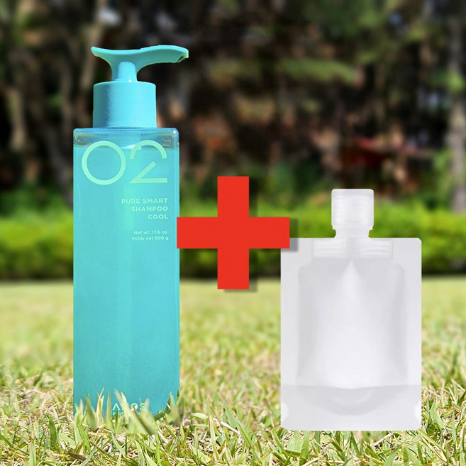 아모스 퓨어스마트 샴푸 쿨 500g + 파우치공병, 1개