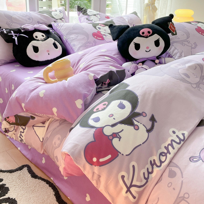 다나에 산리오 정품 순면 이불커버 베개커버 사계절 세트+Integrated International Trade Co. Ltd 머리핀