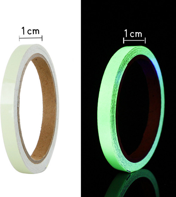 장식 안전 경고 테이프 빛나는 접착 YX 스티커 형광 어두운 자기, [02] 3M, 3M, 1개