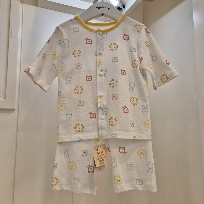 아가방 부평점 #다시 만나보는 2025 아가방내의 # 동물친구랑 함께가요 # #레드로하7부내의 01S557601MI