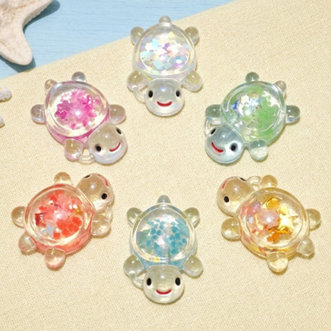 (주)아트인 야광 투명 빅 거북이(3cm), 랜덤, 1개