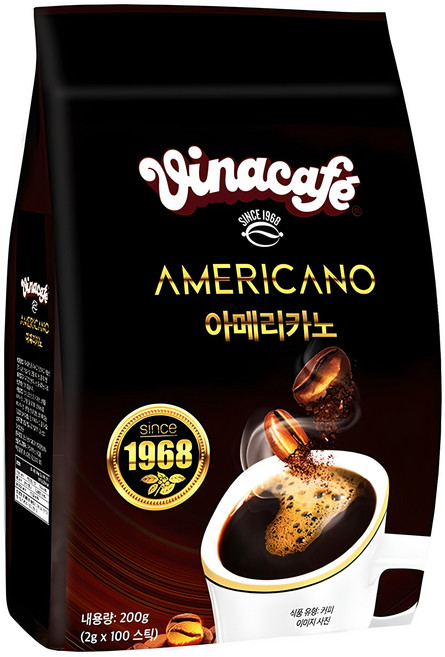 비나카페 아메리카노 원두커피스틱, 2g, 100개입, 1개