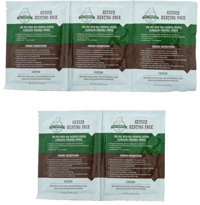 쓰리스타 발열팩 80g 5개 세트 대용량 숯 함유 발열제 발열체 발열용기 워킹쿡 전투식량 비상식량 생존 등산 캠핑 낚시 야외 야전 야식 비화식