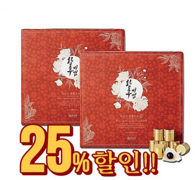 (주)인산가 정품 황후비법 4g*30환+흑삼분말 함유 금흑블랙크런치(10g 5개) (당일 발송은 오후 2시 이전 주문) [김일훈선생 탄신112주년 기획전 사은], 3박스, 4g 30환