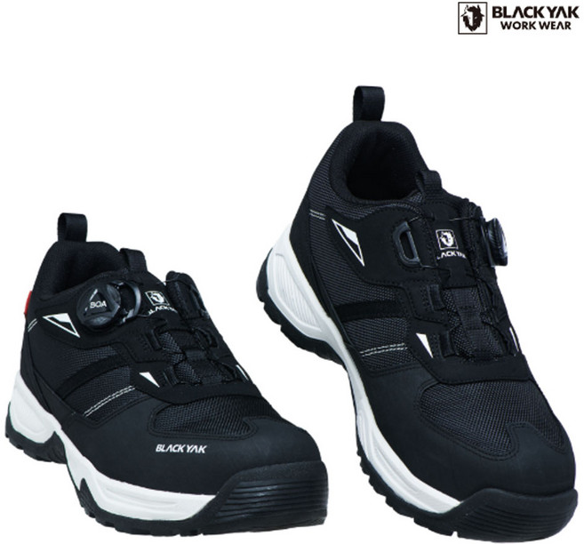 블랙야크 YAK-428D 다이얼 안전화 4인치 안전 단화 가벼운 경량 작업화 운동화 메쉬, 1개