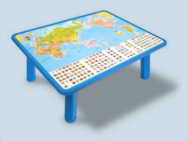 지구별 여행 세계지도 공부상, 혼합색상