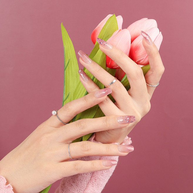 샤인비 멀티 큐어링 젤 스트립스 18p 세트 햇빛에 구워도 되는 멀티 큐어링 젤 스티커, 1개, 69502 쥬얼-블로운 페틀스