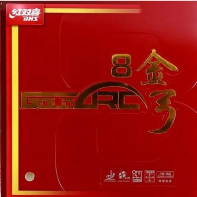 DHS 금궁 8 (GoldArc 8) 탁구러버, 적색, 1개 - 쿠팡