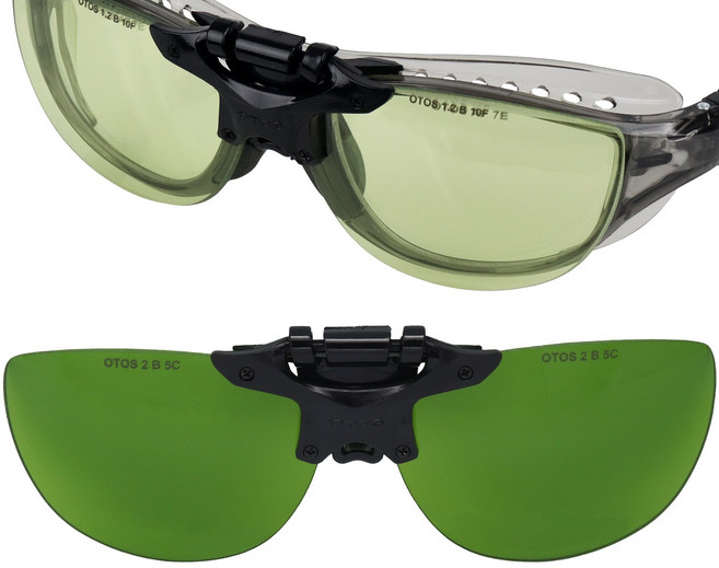 오토스 산업용 도수보안경 장착 보호안경 차광 클립형 커버렌즈 C-7I0IIB, 2도, 1개