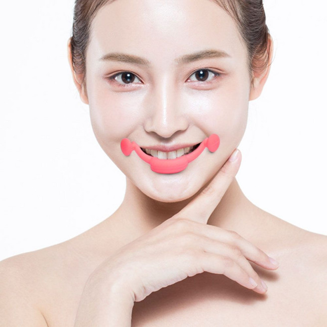 웃는 미소천사 올리 기 입꼬리 얼굴 만들기 는운동 페이스리프팅DC_, 핑크, 1개