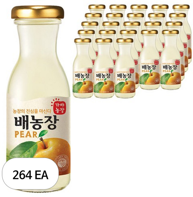 가야농장 배농장 주스, 180ml, 264개