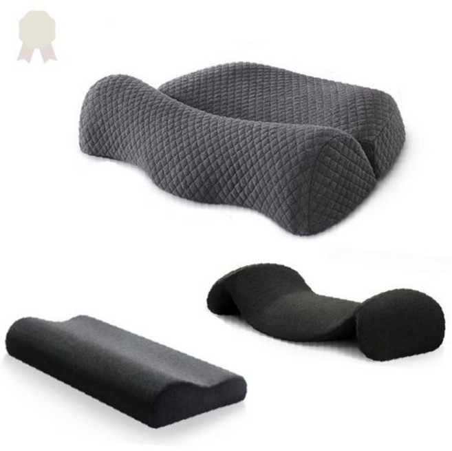 목편한베개 허리 굴곡 편한 낮은 메모리폼 수면 베개, 낮은베게60cm_화이트, 1개