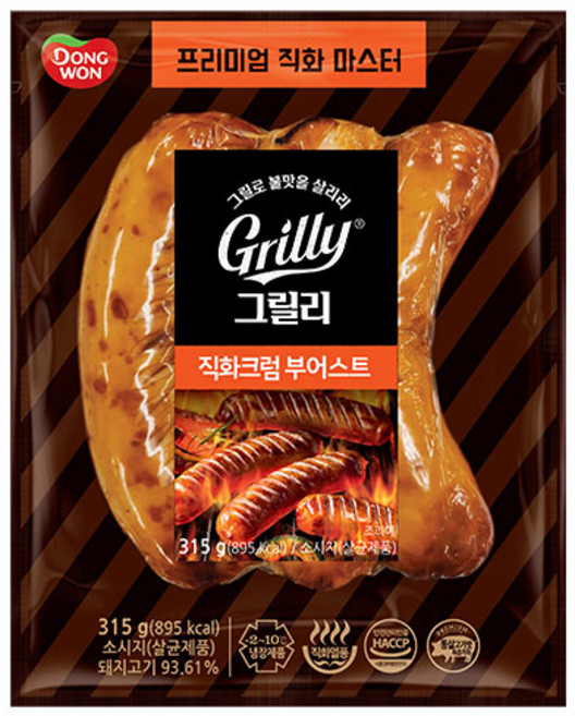 냉장 동원 그릴리 크럼부어스트 315g, 1개