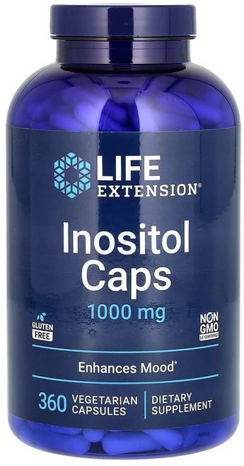 라이프익스텐션 이노시톨 캡스 1000mg 베지테리안캡슐, 360정, 1개 - 쿠팡