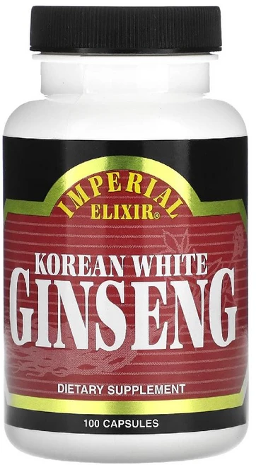 임페리얼엘릭서 한국산 백인삼 Korean White Ginseng 캡슐 100정, 1개 - 쿠팡