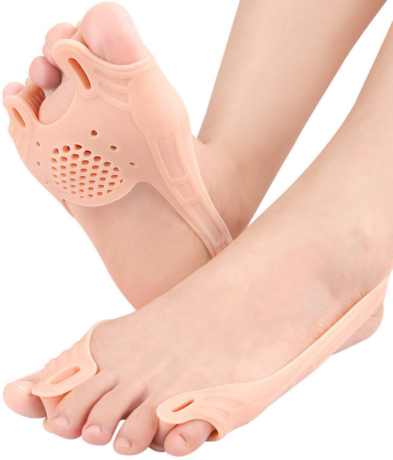 라이언문 실리콘 엄지 발가락 링 밴드 보호대, 1세트