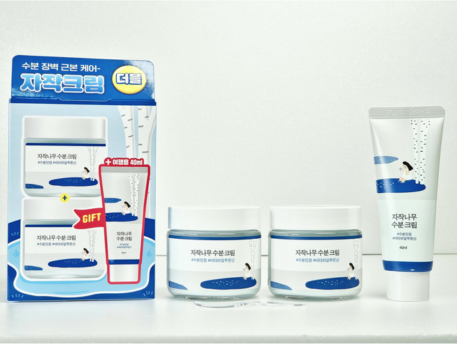 라운드랩 자작나무 수분크림 80ml+80ml 더블기획 (자작나무 수분크림+40ml증정)