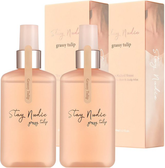 바디홀릭 스테이누디 헤어 앤 바디미스트 그래시 튤립향, 100ml, 2개