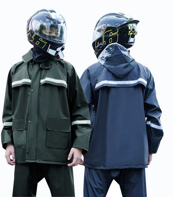초강력 완벽 방수 오토바이 우비 비옷 우의 레인슈트 상하의세트