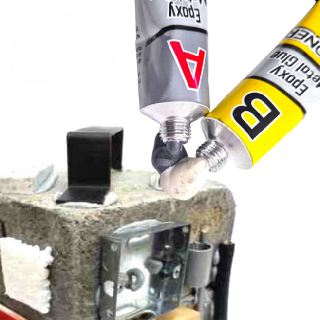 몽킷(MONKIT) 튜브형 금속접착제 초강력접착제 에폭시접착제 물탱크 라디에이터 스틸 철 주물용 알루미늄 타일 플라스틱 목재 누수 수리 본드, 1세트