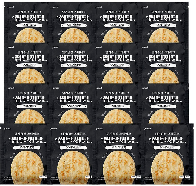 재미어트 썸탈꺼닭 닭가슴살 스테이크 오리지널 맛 (냉동), 100g, 16개