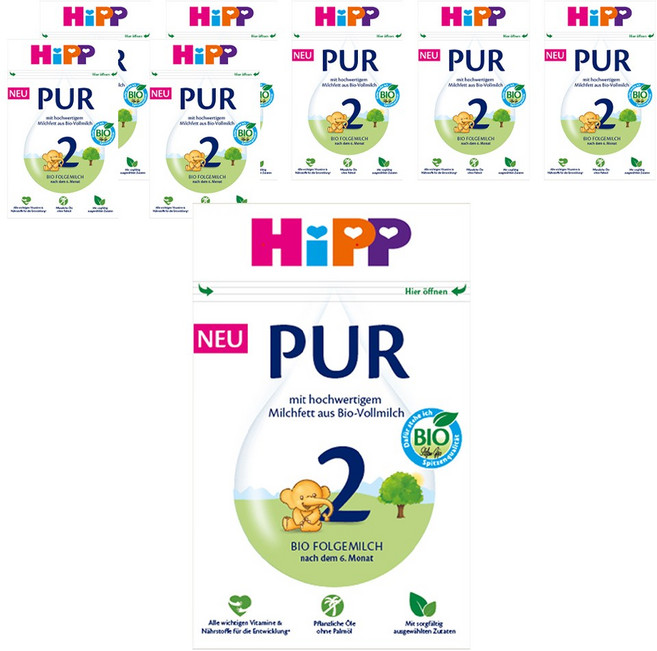 힙 PUR 일반 분유, 8개, 500g