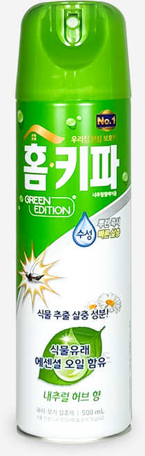 홈키파 그린에디션 내추럴엘에어졸, 500ml, 1개