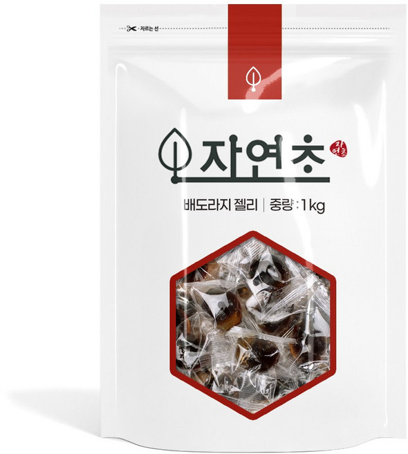 배도라지 젤리 개별포장 까먹는 젤리 디저트 간식, 1개, 1kg