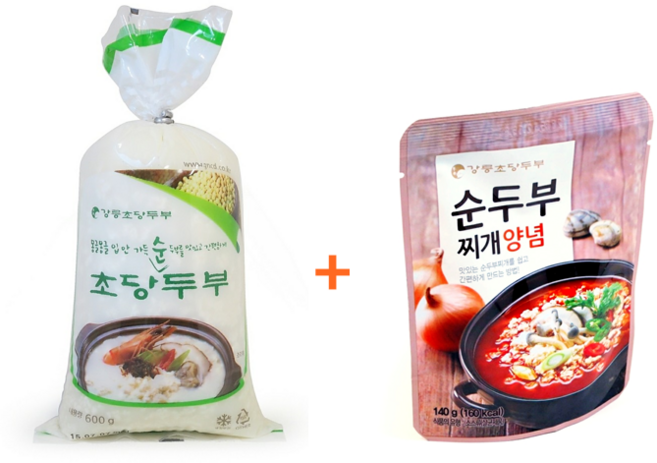 [강릉초당두부] 초당순두부 600g 순두부양념140g, 1개