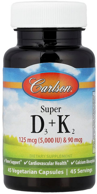 칼슨랩스 슈퍼 D3 + K2 베지 캡슐 45정, 1개, 1개