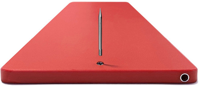 175mm/13T 휴대용 위생 PE 생선 송곳 장어도마 세트, 1개, 빨강