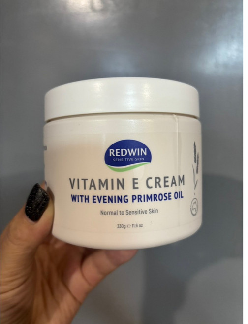 Redwin 維他命E月見草油保濕霜 適用敏感肌, 1瓶, 1瓶, 330g