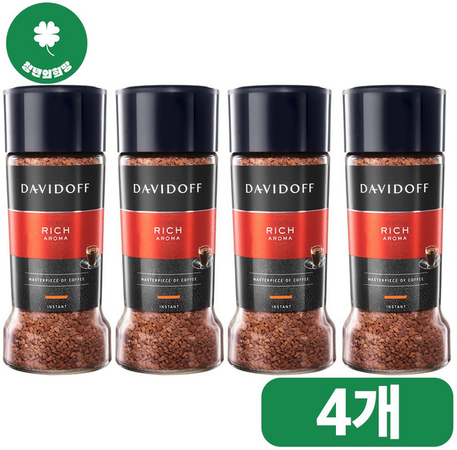 다비도프 리치 아로마 원두커피믹스, 100g, 1개입, 4개