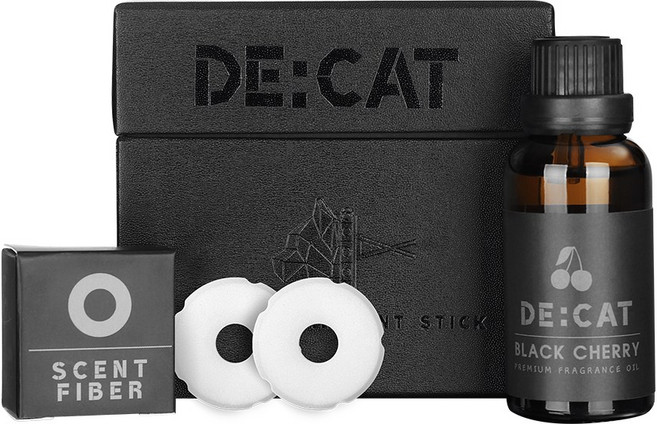 차량용 방향제 디캣 디벤 석고방향제 리필 키트세트 30ml 대용량 불독 호환, 라일락블라썸, 1개