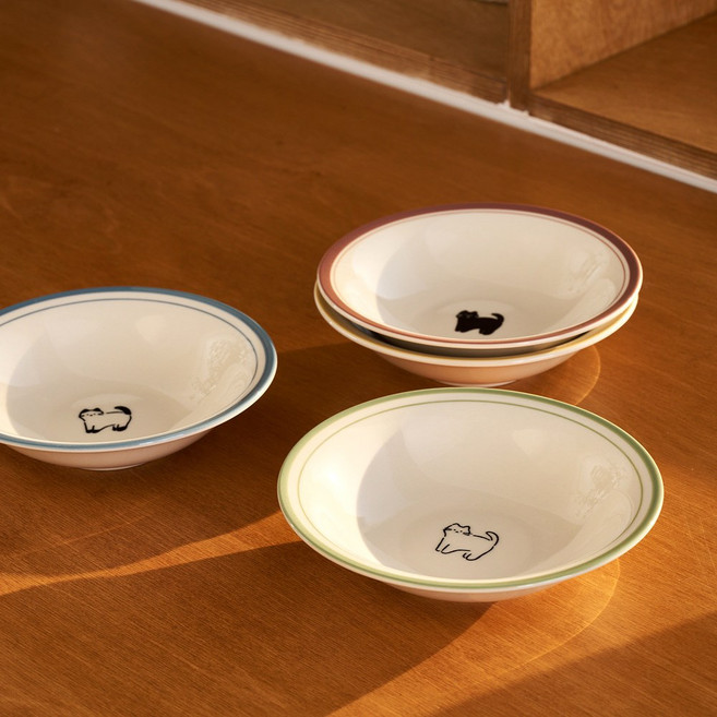 모던하우스 [린넨] 우리집뚱냥이 찬기 D14 4P SET NK2326027